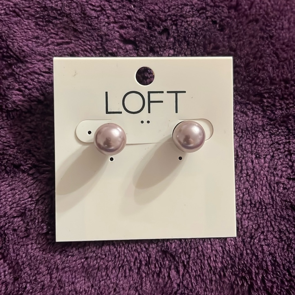 NEW - LOFT Pearl Earrings